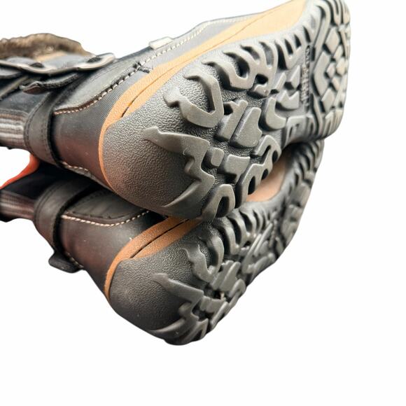 Merrell Decora Chant Leather Winter Boots Black 9.5 Waterproof Fur Trim - Picture 12 of 13